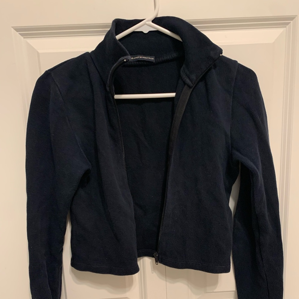 Brandy Melville Navy Zip up